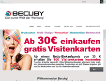 Tablet Screenshot of becuby.de